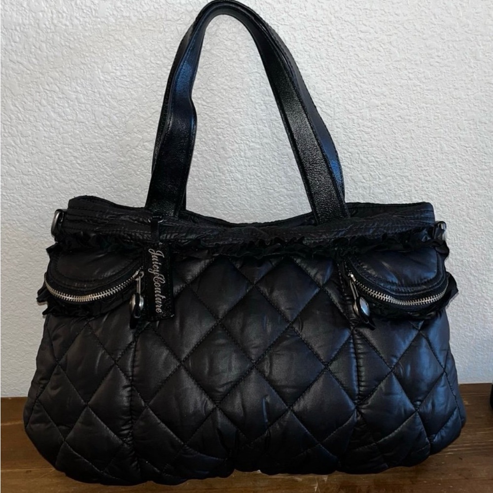 Juicy Couture vintage large Black Quilted Handbag